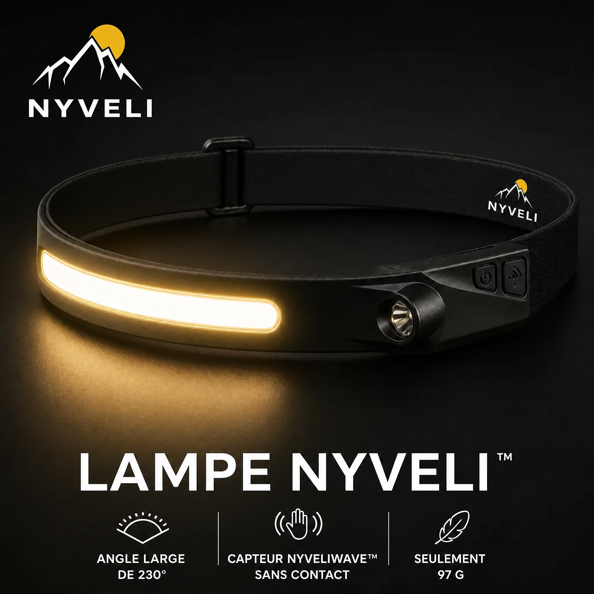 Nyveli - Lampe Frontale 280°
