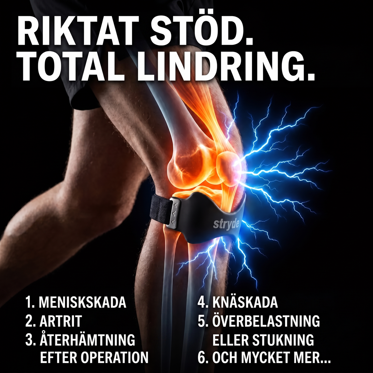 Stryde Knäband – Precisionsstöd mot knäsmärta